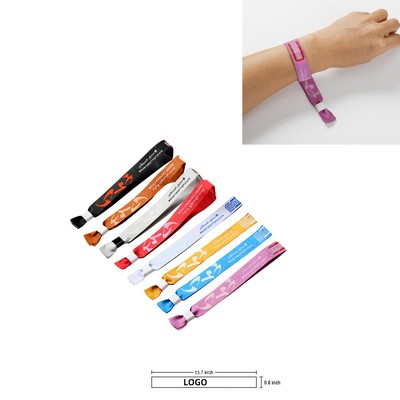 Sublimated Event Wristband w/ Locking Bead
