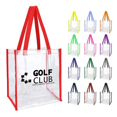 Clear PVC Stadium Approved Tote Bag for Stadium Events
