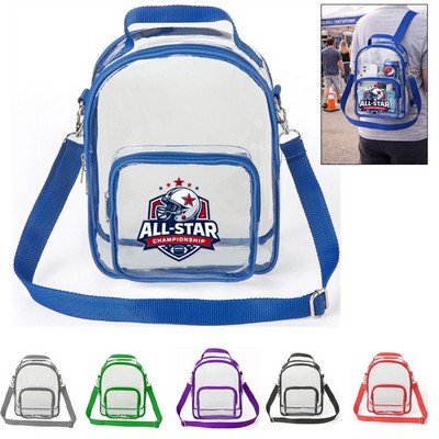 Stadium Clear PVC Crossbody Bag Stadium Approved Shoulder Sports Pack