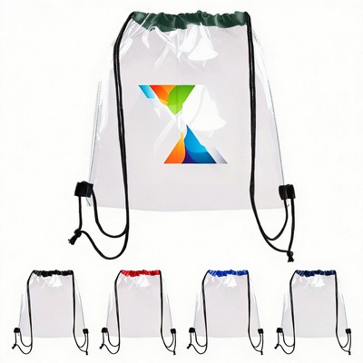 Clear Backpack With Matching Drawstring