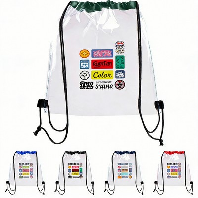 Custom Printed Clear Sports Backpack
