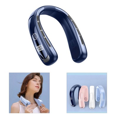 Portable 2400mAh Hanging Neck Fan