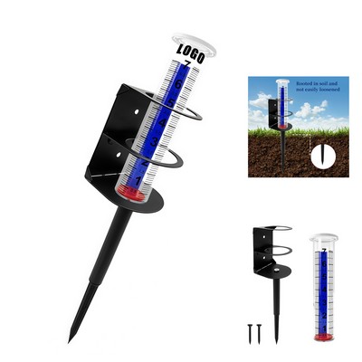 Outdoor Metal Stand Rain Gauge